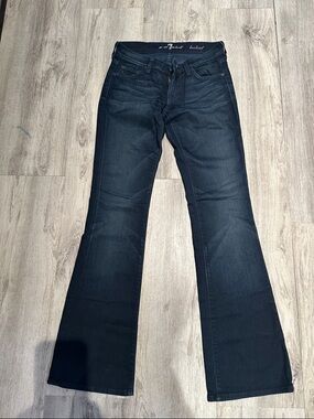 7 For All Mankind Dark Blue Flare Jeans